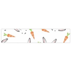 Rabbit Carrot Pattern Weft Step Flano Scarf (small) by Amaryn4rt