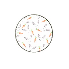 Rabbit Carrot Pattern Weft Step Hat Clip Ball Marker by Amaryn4rt