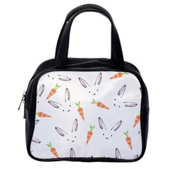 Rabbit Carrot Pattern Weft Step Classic Handbags (one Side) by Amaryn4rt