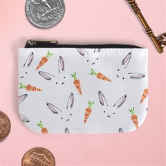 Rabbit Carrot Pattern Weft Step Mini Coin Purses by Amaryn4rt