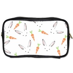 Rabbit Carrot Pattern Weft Step Toiletries Bags by Amaryn4rt