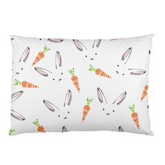 Rabbit Carrot Pattern Weft Step Pillow Case (two Sides) by Amaryn4rt