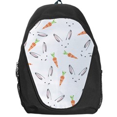 Rabbit Carrot Pattern Weft Step Backpack Bag by Amaryn4rt