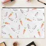 Rabbit Carrot Pattern Weft Step Cosmetic Bag (XXXL)  Front