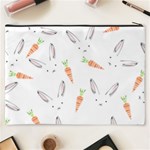 Rabbit Carrot Pattern Weft Step Cosmetic Bag (XXXL)  Back