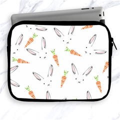 Rabbit Carrot Pattern Weft Step Apple Ipad 2/3/4 Zipper Cases by Amaryn4rt