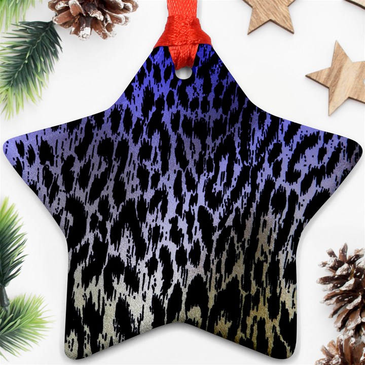 Fabric Animal Motifs Ornament (Star)