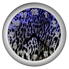 Fabric Animal Motifs Wall Clocks (silver)  by Amaryn4rt