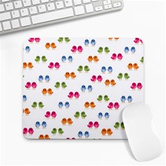 Pattern Birds Cute Design Nature Large Mousepads by Amaryn4rt