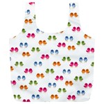 Pattern Birds Cute Design Nature Full Print Recycle Bags (L)  Back