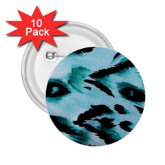 Animal Cruelty Pattern 2 25  Buttons (10 Pack) 