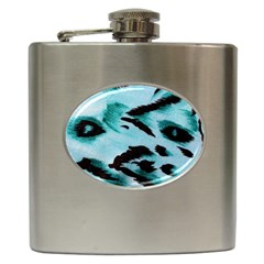 Animal Cruelty Pattern Hip Flask (6 Oz) by Amaryn4rt