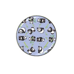 Panda Tile Cute Pattern Blue Hat Clip Ball Marker (4 Pack) by Amaryn4rt