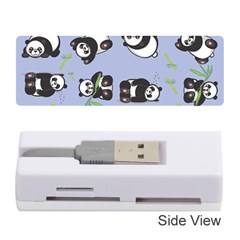 Panda Tile Cute Pattern Blue Memory Card Reader (stick)  by Amaryn4rt