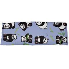 Panda Tile Cute Pattern Blue Body Pillow Case (dakimakura) by Amaryn4rt