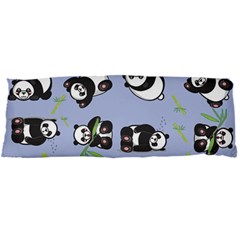 Panda Tile Cute Pattern Blue Body Pillow Case Dakimakura (two Sides) by Amaryn4rt