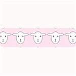 Sheep Wallpaper Pattern Pink Large Bar Mats 32 x8.5  Bar Mat