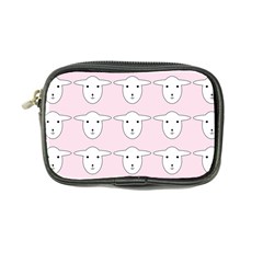 Sheep Wallpaper Pattern Pink Coin Purse by Amaryn4rt