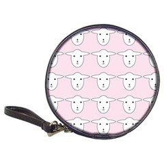 Sheep Wallpaper Pattern Pink Classic 20-cd Wallets by Amaryn4rt