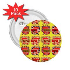 Funny Faces 2 25  Buttons (10 Pack)  by Amaryn4rt