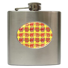 Funny Faces Hip Flask (6 Oz) by Amaryn4rt