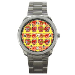 Funny Faces Sport Metal Watch by Amaryn4rt