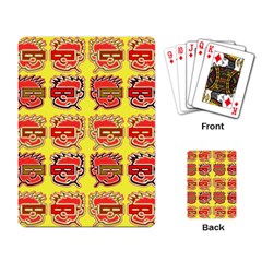 Funny Faces Playing Card by Amaryn4rt