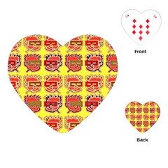 Funny Faces Playing Cards (heart)  by Amaryn4rt