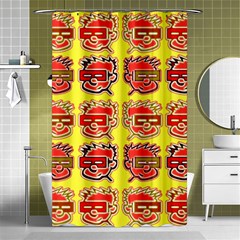 Funny Faces Shower Curtain 48  X 72  (small) 