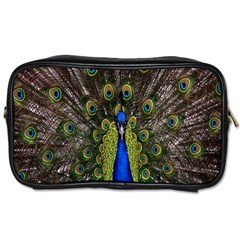 Bird Peacock Display Full Elegant Plumage Toiletries Bags 2-side