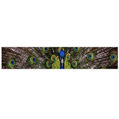 Bird Peacock Display Full Elegant Plumage Flano Scarf (large) by Amaryn4rt