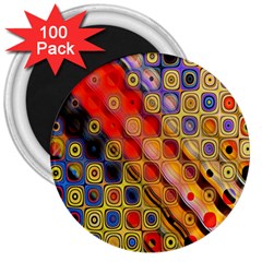 Background Texture Pattern 3  Magnets (100 Pack) by Amaryn4rt