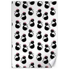 Cat Seamless Animal Pattern Canvas 12  X 18  