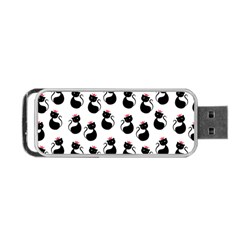 Cat Seamless Animal Pattern Portable Usb Flash (two Sides)