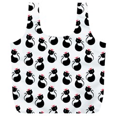 Cat Seamless Animal Pattern Full Print Recycle Bags (l) 