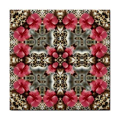 Flowers Fabric Tile Coasters