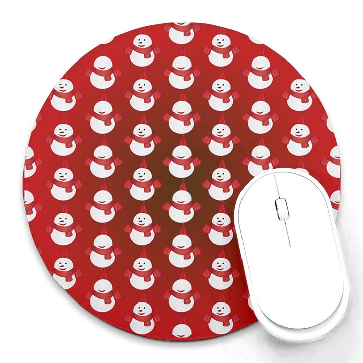 Card Cartoon Christmas Cold Round Mousepads