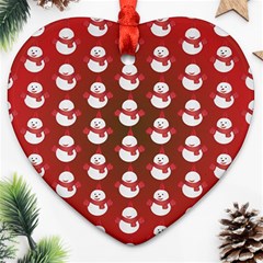 Card Cartoon Christmas Cold Ornament (heart) by Amaryn4rt