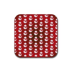 Card Cartoon Christmas Cold Rubber Coaster (square)  by Amaryn4rt