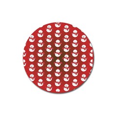 Card Cartoon Christmas Cold Magnet 3  (round) by Amaryn4rt