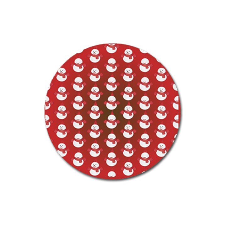 Card Cartoon Christmas Cold Magnet 3  (Round)