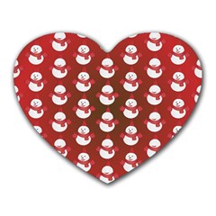 Card Cartoon Christmas Cold Heart Mousepads by Amaryn4rt