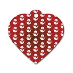 Card Cartoon Christmas Cold Dog Tag Heart (Two Sides) Front