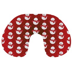 Card Cartoon Christmas Cold Travel Neck Pillows by Amaryn4rt