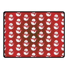 Card Cartoon Christmas Cold Double Sided Fleece Blanket (small)  by Amaryn4rt