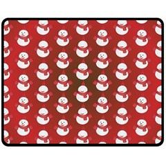 Card Cartoon Christmas Cold Double Sided Fleece Blanket (medium)  by Amaryn4rt