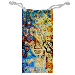 Background Structure Absstrakt Color Texture Jewelry Bag by Amaryn4rt