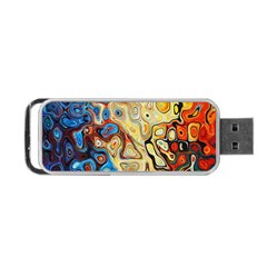 Background Structure Absstrakt Color Texture Portable Usb Flash (one Side) by Amaryn4rt