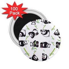 Panda Tile Cute Pattern 2 25  Magnets (100 Pack) 