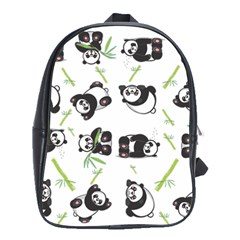 Panda Tile Cute Pattern School Bags(large) 